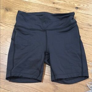 Outdoor Voices Black Bike Shorts High-Rise Moisture-Wicking